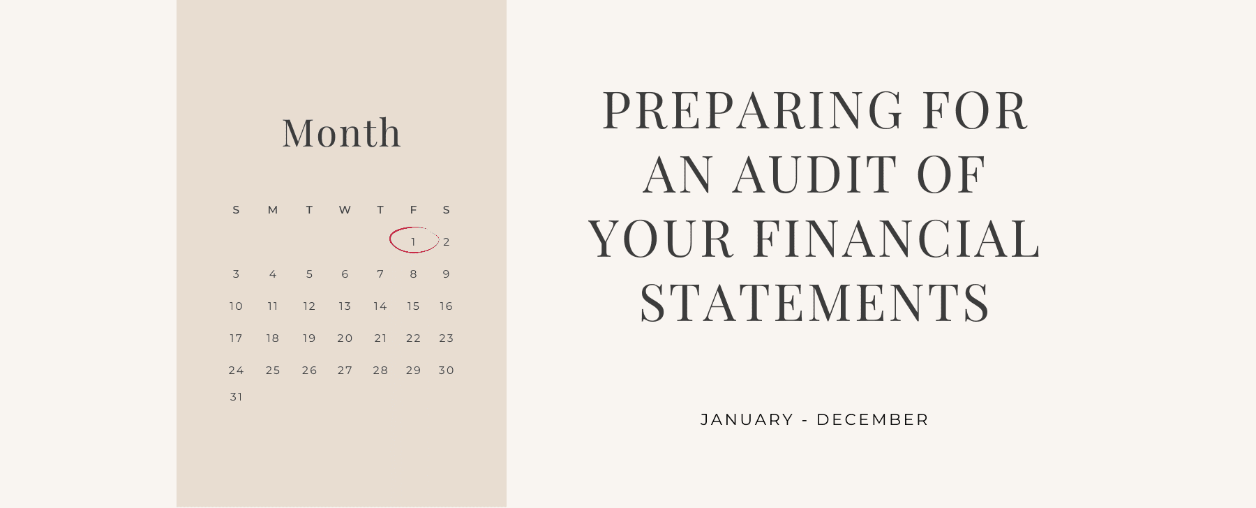 How do i prepare for an audit of my financial statements