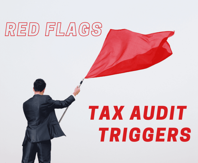 Red Flags tax audit man and flag